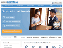Tablet Screenshot of cargointernational.de